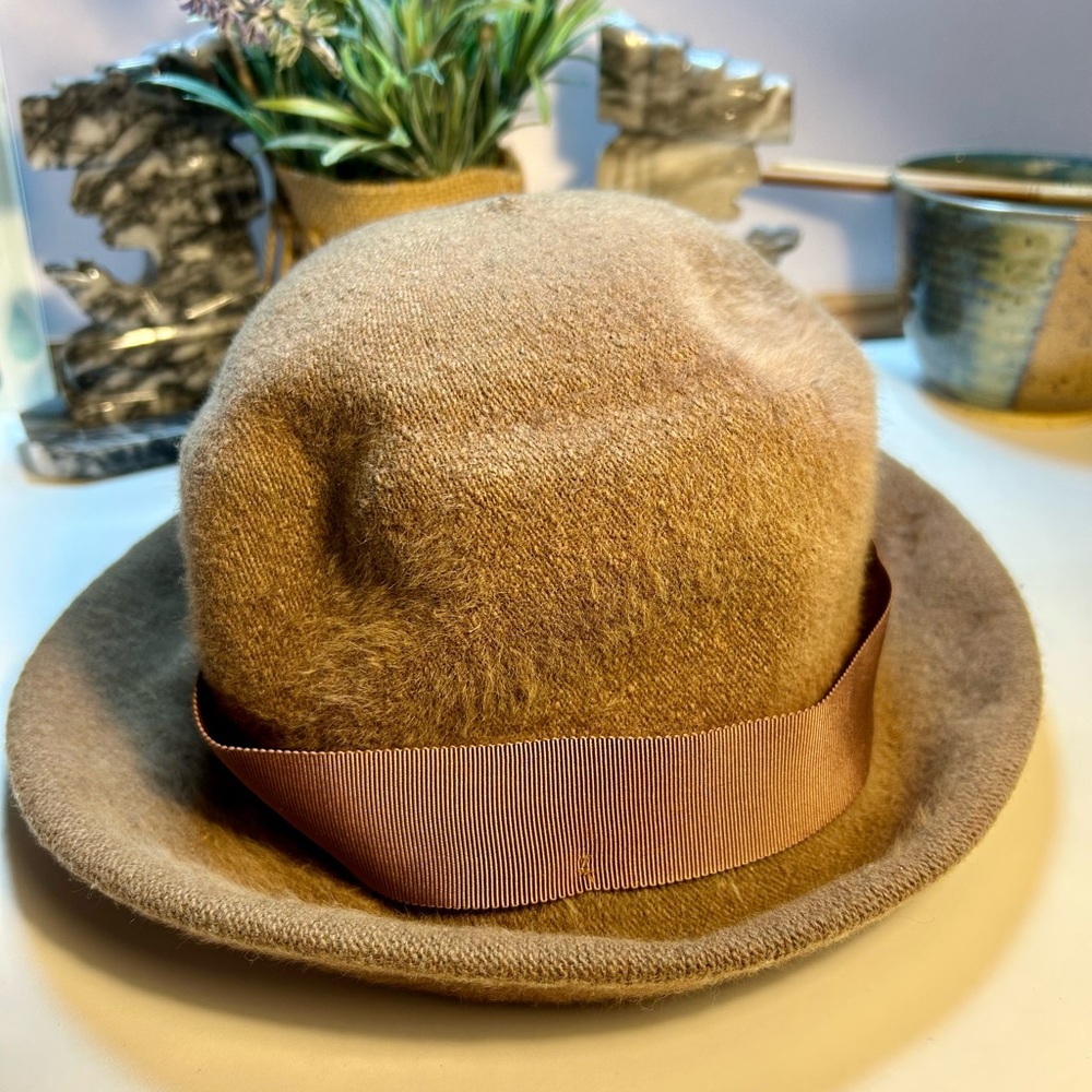 VNTG Kangol Brown Wool Hat - Picture 4 of 12